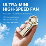 Mini ventilatore portatile F9 ad alta velocità con display digitale