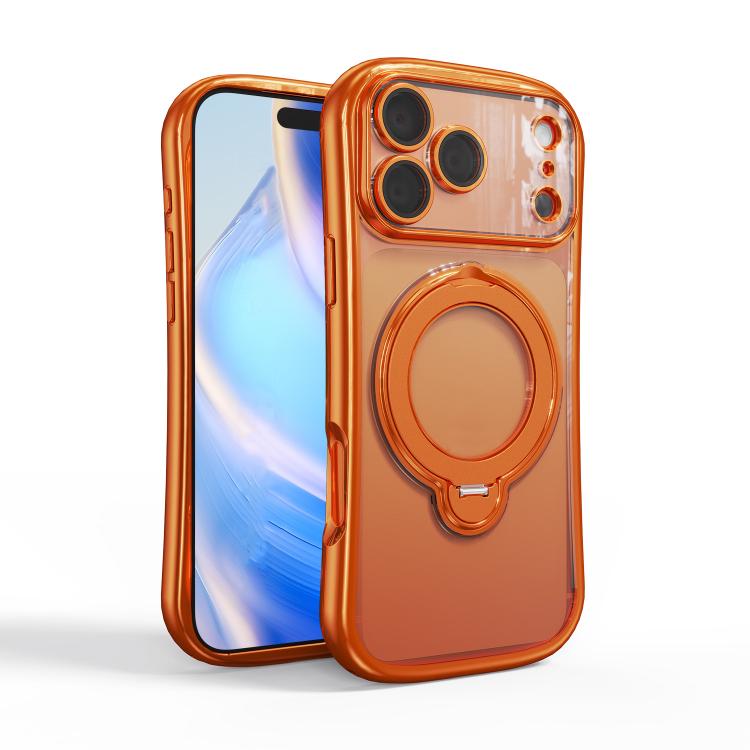 Custodia per telefono con supporto girevole a 360 gradi e placcatura magnetica., For iPhone 17 Pro Max, For iPhone 17 Pro, For iPhone 17