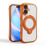 Custodia per telefono con supporto girevole a 360 gradi e placcatura magnetica., For iPhone 17 Pro Max, For iPhone 17 Pro, For iPhone 17