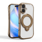 Custodia per telefono con supporto girevole a 360 gradi e placcatura magnetica., For iPhone 17 Pro Max, For iPhone 17 Pro, For iPhone 17