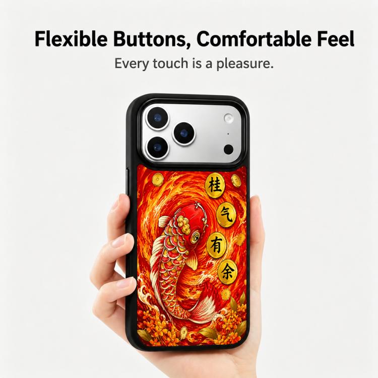 Custodia magnetica in silicone per PC serie Fire, For iPhone 17 Pro Max