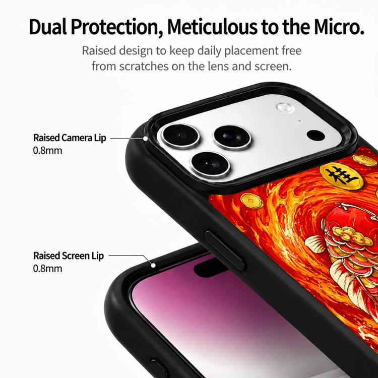 Custodia magnetica in silicone per PC serie Fire, For iPhone 17 Pro Max