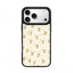 Custodia magnetica in silicone PC serie Gold Series per telefono, For iPhone 17 Pro Max
