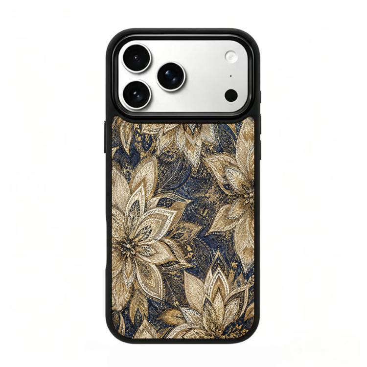 Custodia magnetica in silicone PC serie Gold Series per telefono, For iPhone 17 Pro Max