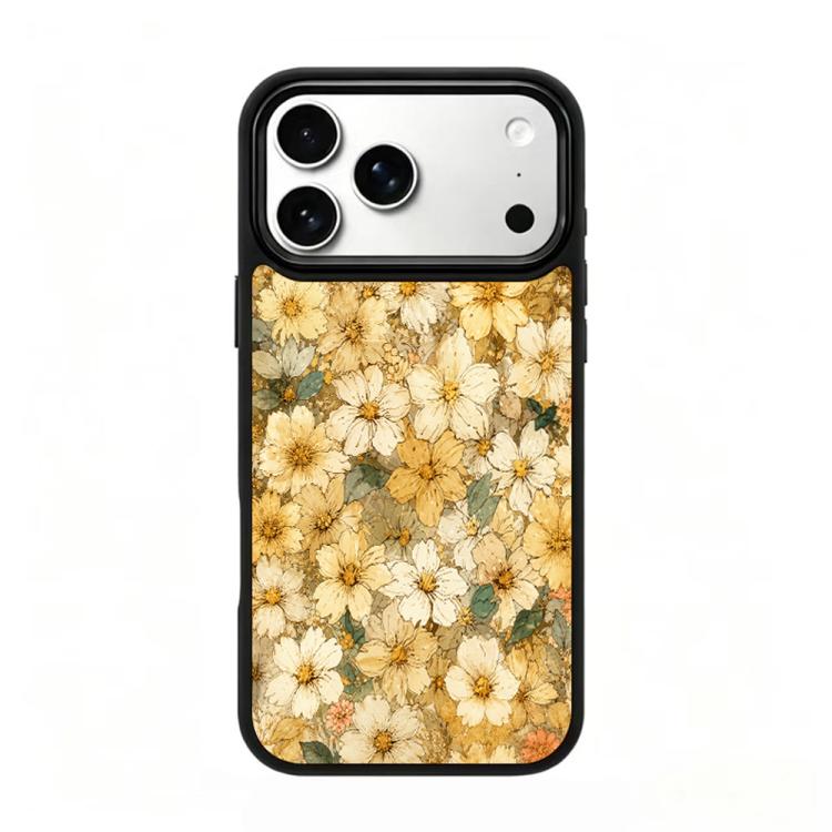 Custodia magnetica in silicone PC serie Gold Series per telefono, For iPhone 17 Pro Max