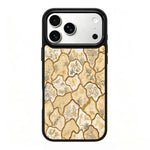 Custodia magnetica in silicone PC serie Gold Series per telefono, For iPhone 17 Pro Max
