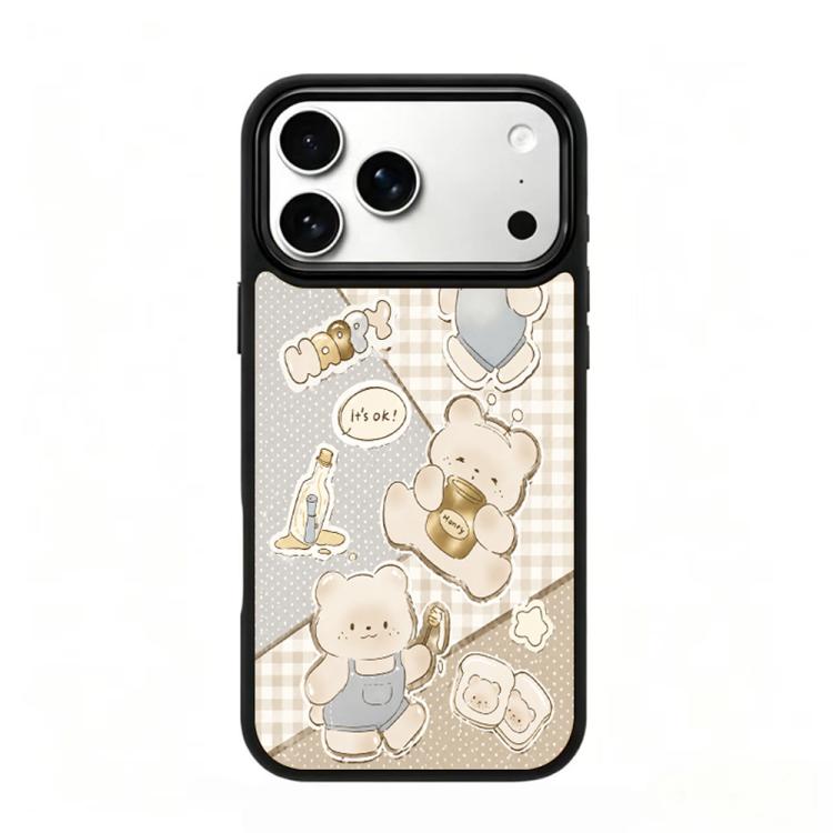 Custodia magnetica in silicone PC serie Gold Series per telefono, For iPhone 17 Pro Max