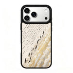 Custodia magnetica in silicone PC serie Gold Series per telefono, For iPhone 17 Pro Max