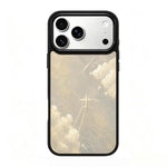 Custodia magnetica in silicone PC serie Gold Series per telefono, For iPhone 17 Pro Max