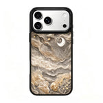 Custodia magnetica in silicone PC serie Gold Series per telefono, For iPhone 17 Pro Max