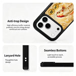 Custodia magnetica in silicone PC serie Gold Series per telefono, For iPhone 17 Pro