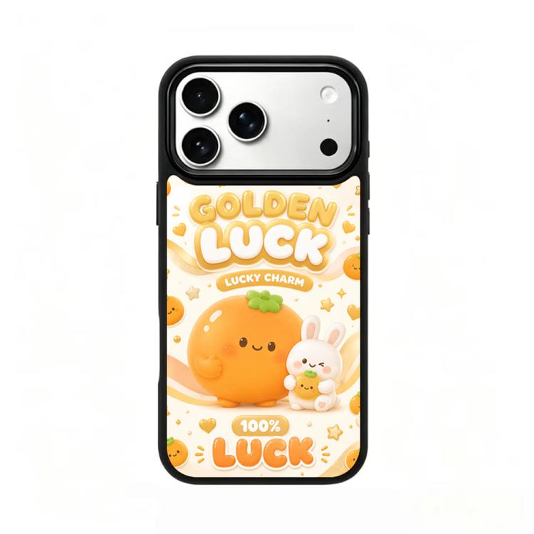 Custodia magnetica in silicone PC serie Gold Series per telefono, For iPhone 17 Pro