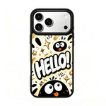 Custodia magnetica in silicone PC serie Gold Series per telefono, For iPhone 17 Pro