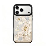 Custodia magnetica in silicone PC serie Gold Series per telefono, For iPhone 17 Pro