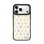 Custodia magnetica in silicone PC serie Gold Series per telefono, For iPhone 17 Pro
