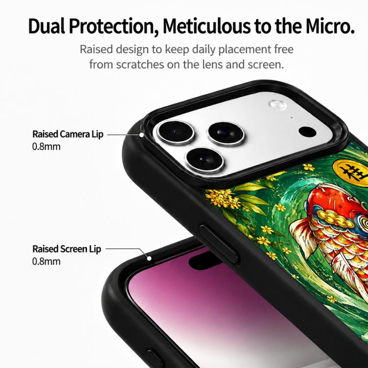Custodia magnetica in silicone per telefono serie Wood Series, For iPhone 17 Pro