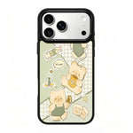 Custodia magnetica in silicone per telefono serie Wood Series, For iPhone 17 Pro