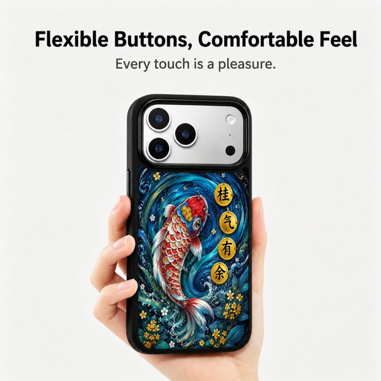 Custodia magnetica in silicone PC della serie Water per telefono, For iPhone 17 Pro Max