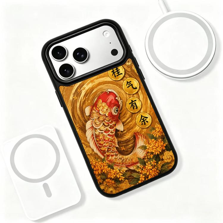 Custodia magnetica in silicone per telefono serie Earth Series, For iPhone 17 Pro Max