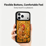 Custodia magnetica in silicone per telefono serie Earth Series, For iPhone 17 Pro