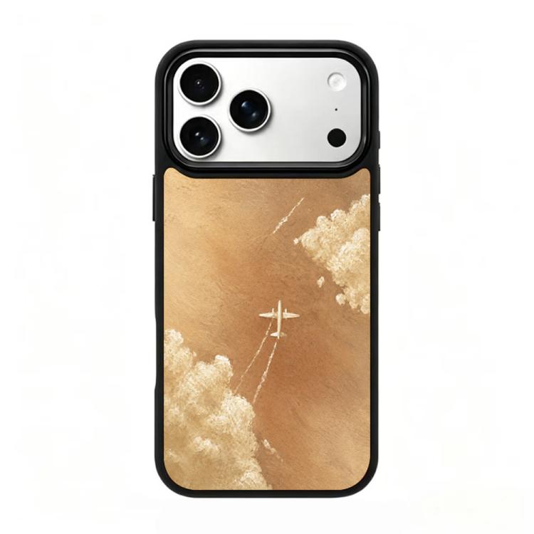 Custodia magnetica in silicone per telefono serie Earth Series, For iPhone 17 Pro