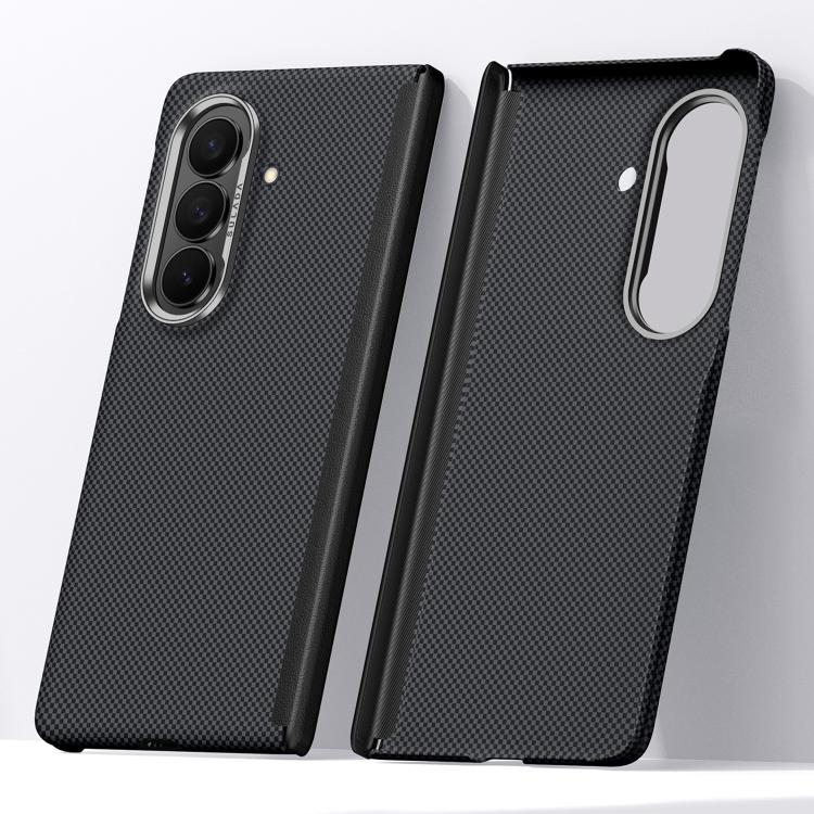 Custodia per telefono SULADA con motivo a griglia in Kevlar e finitura effetto pelle., For Galaxy Z Fold8 5G, For Galaxy Z Fold8 Ultra 5G, For Galaxy Z Fold7 5G