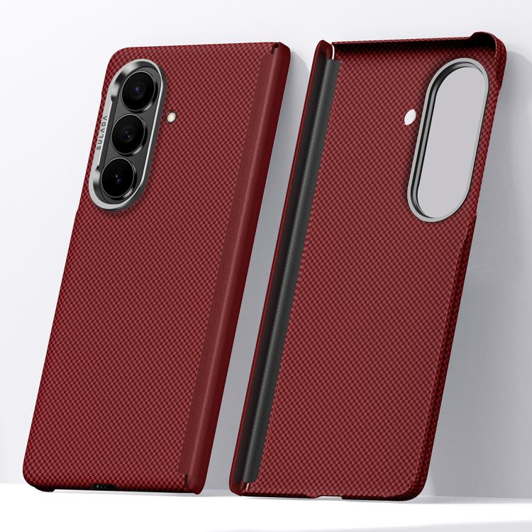 Custodia per telefono SULADA con motivo a griglia in Kevlar e finitura effetto pelle., For Galaxy Z Fold8 5G, For Galaxy Z Fold8 Ultra 5G, For Galaxy Z Fold7 5G