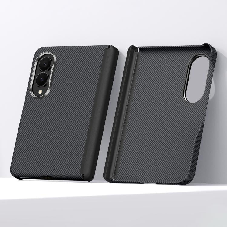 Custodia per telefono SULADA con motivo a griglia in Kevlar e finitura effetto pelle., For Galaxy Z Fold8 5G, For Galaxy Z Fold8 Ultra 5G, For Galaxy Z Fold7 5G