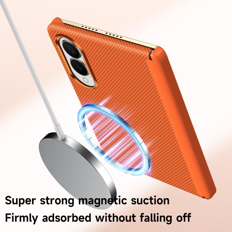 Custodia magnetica per telefono SULADA in Kevlar con motivo a griglia e texture effetto pelle., For Galaxy Z Fold8 5G, For Galaxy Z Fold8 Ultra 5G, For Galaxy Z Fold7 5G