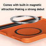Custodia magnetica per telefono SULADA in Kevlar con motivo a griglia e texture effetto pelle., For Galaxy Z Fold8 5G, For Galaxy Z Fold8 Ultra 5G, For Galaxy Z Fold7 5G