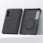 Custodia magnetica per telefono SULADA in Kevlar con motivo a griglia e texture effetto pelle., For Galaxy Z Fold8 5G, For Galaxy Z Fold8 Ultra 5G, For Galaxy Z Fold7 5G