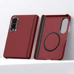 Custodia magnetica per telefono SULADA in Kevlar con motivo a griglia e texture effetto pelle., For Galaxy Z Fold8 5G, For Galaxy Z Fold8 Ultra 5G, For Galaxy Z Fold7 5G