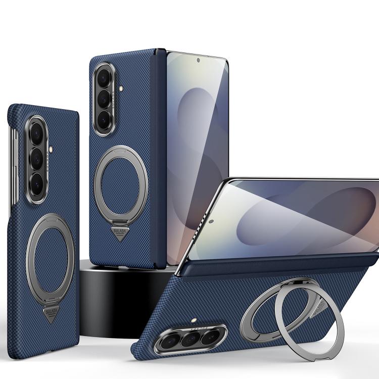 Custodia per telefono SULADA con griglia in Kevlar, piacevole al tatto e supporto magnetico girevole., For Galaxy Z Fold8 5G, For Galaxy Z Fold8 Ultra 5G, For Galaxy Z Fold7 5G