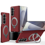 Custodia per telefono SULADA con griglia in Kevlar, piacevole al tatto e supporto magnetico girevole., For Galaxy Z Fold8 5G, For Galaxy Z Fold8 Ultra 5G, For Galaxy Z Fold7 5G