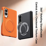 Custodia per telefono SULADA con griglia in Kevlar, piacevole al tatto e supporto magnetico girevole., For Galaxy Z Fold8 5G, For Galaxy Z Fold8 Ultra 5G, For Galaxy Z Fold7 5G