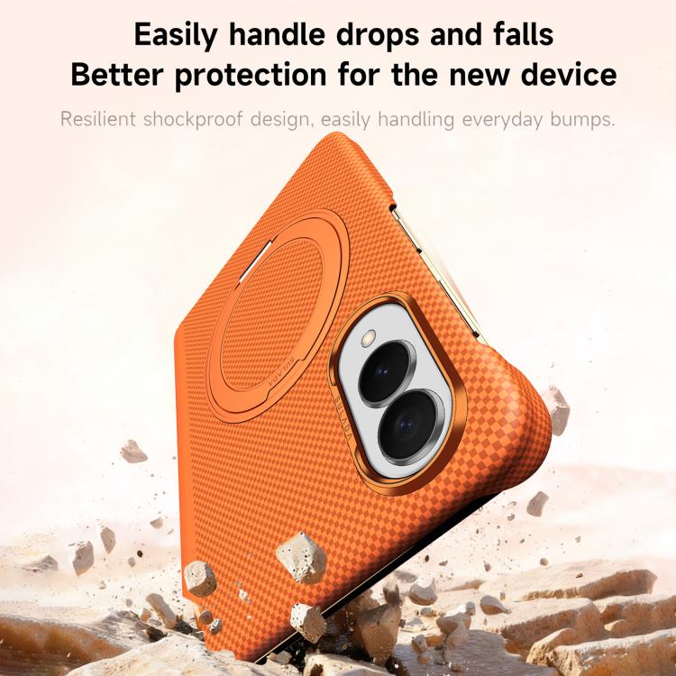Custodia per telefono SULADA con griglia in Kevlar, piacevole al tatto e supporto magnetico girevole., For Galaxy Z Fold8 5G, For Galaxy Z Fold8 Ultra 5G, For Galaxy Z Fold7 5G