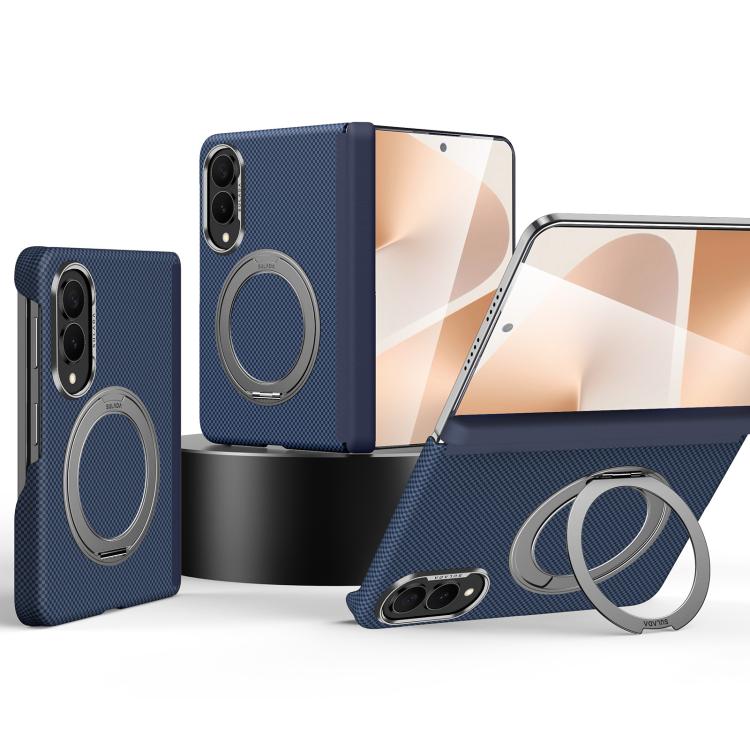 Custodia per telefono SULADA con griglia in Kevlar, piacevole al tatto e supporto magnetico girevole., For Galaxy Z Fold8 5G, For Galaxy Z Fold8 Ultra 5G, For Galaxy Z Fold7 5G