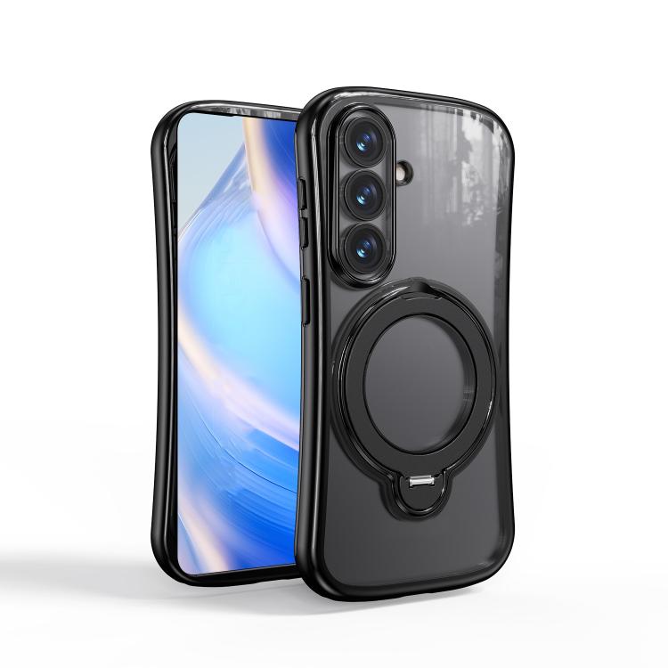 Custodia per telefono con supporto girevole a 360 gradi e placcatura magnetica., For Samsung Galaxy S26+ 5G, For Samsung Galaxy S26 Ultra 5G, For Samsung Galaxy S26 5G
