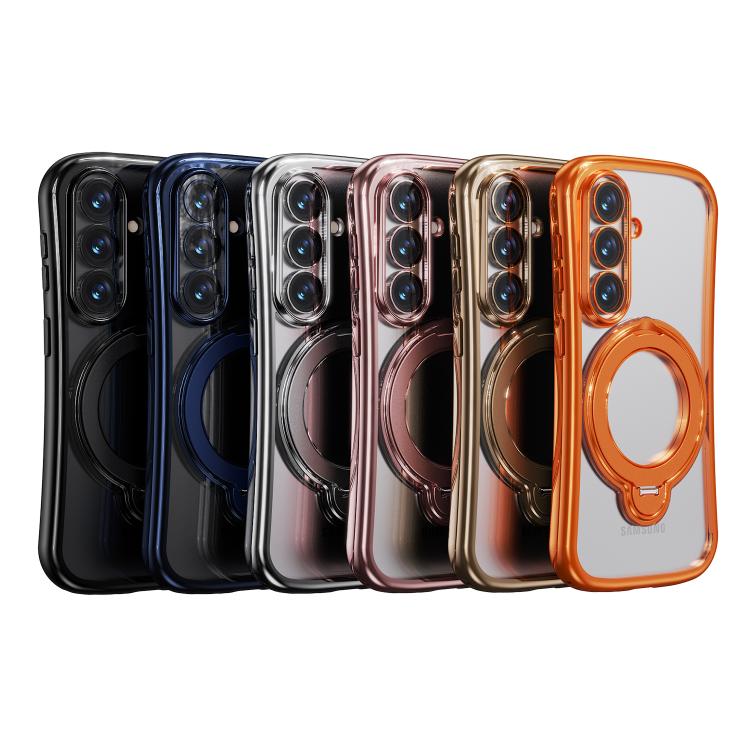 Custodia per telefono con supporto girevole a 360 gradi e placcatura magnetica., For Samsung Galaxy S26+ 5G, For Samsung Galaxy S26 Ultra 5G, For Samsung Galaxy S26 5G
