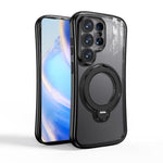 Custodia per telefono con supporto girevole a 360 gradi e placcatura magnetica., For Samsung Galaxy S26+ 5G, For Samsung Galaxy S26 Ultra 5G, For Samsung Galaxy S26 5G