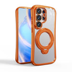 Custodia per telefono con supporto girevole a 360 gradi e placcatura magnetica., For Samsung Galaxy S26+ 5G, For Samsung Galaxy S26 Ultra 5G, For Samsung Galaxy S26 5G