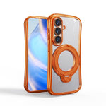 Custodia per telefono con supporto girevole a 360 gradi e placcatura magnetica., For Samsung Galaxy S26+ 5G, For Samsung Galaxy S26 Ultra 5G, For Samsung Galaxy S26 5G