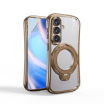 Custodia per telefono con supporto girevole a 360 gradi e placcatura magnetica., For Samsung Galaxy S26+ 5G, For Samsung Galaxy S26 Ultra 5G, For Samsung Galaxy S26 5G