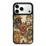 Custodia magnetica in silicone per telefono con stampa colorata, For iPhone 18 Pro Max / 17 Pro Max