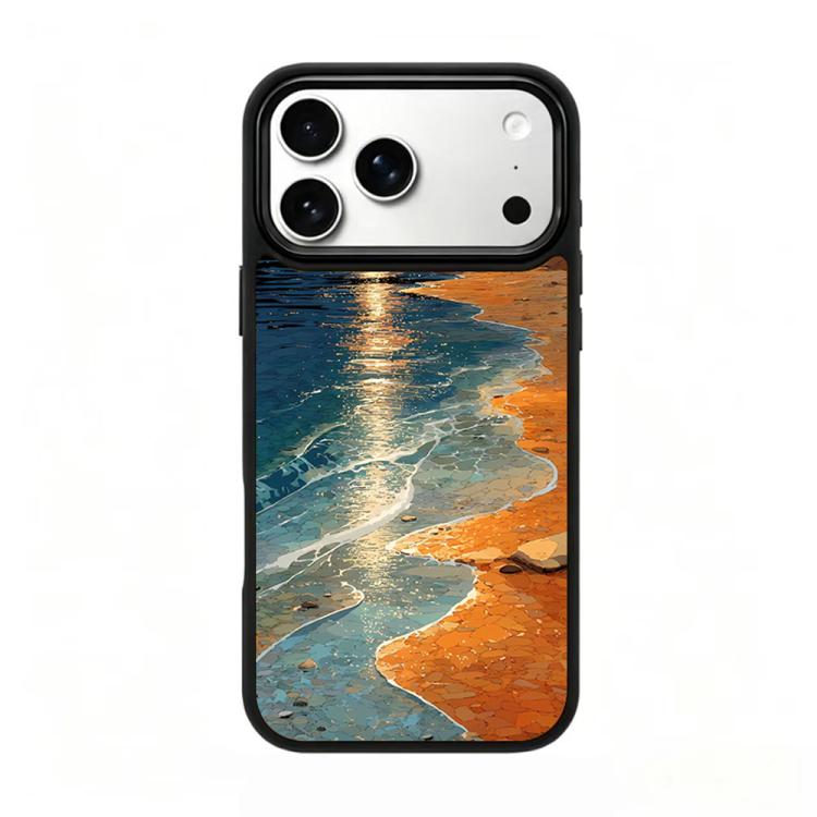 Custodia magnetica in silicone per telefono con stampa colorata, For iPhone 18 Pro Max / 17 Pro Max
