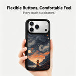 Custodia magnetica in silicone per telefono con stampa colorata, For iPhone 18 Pro / 17 Pro