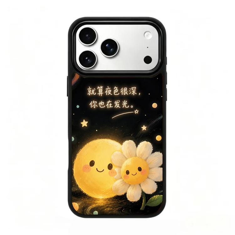 Custodia magnetica in silicone per telefono con stampa colorata, For iPhone 18 Pro / 17 Pro