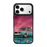Custodia magnetica in silicone per telefono con stampa colorata, For iPhone 18 Pro / 17 Pro