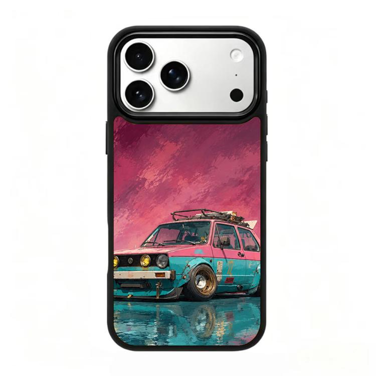 Custodia magnetica in silicone per telefono con stampa colorata, For iPhone 18 Pro / 17 Pro