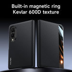 Custodia per telefono in pelle SULADA Kevlar 600D con texture e finestra, ideale per smartphone., For Galaxy Z Fold8 5G, For Galaxy Z Fold8 Ultra 5G